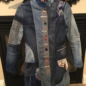 Desigual Beautiful Denim  Patch Jacket
